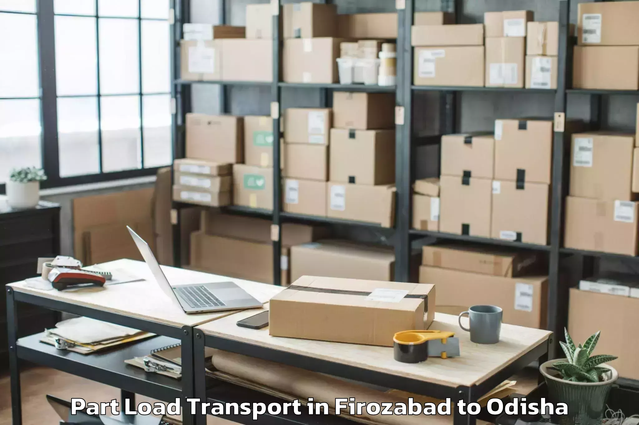 Easy Firozabad to Barbil Part Load Transport Booking